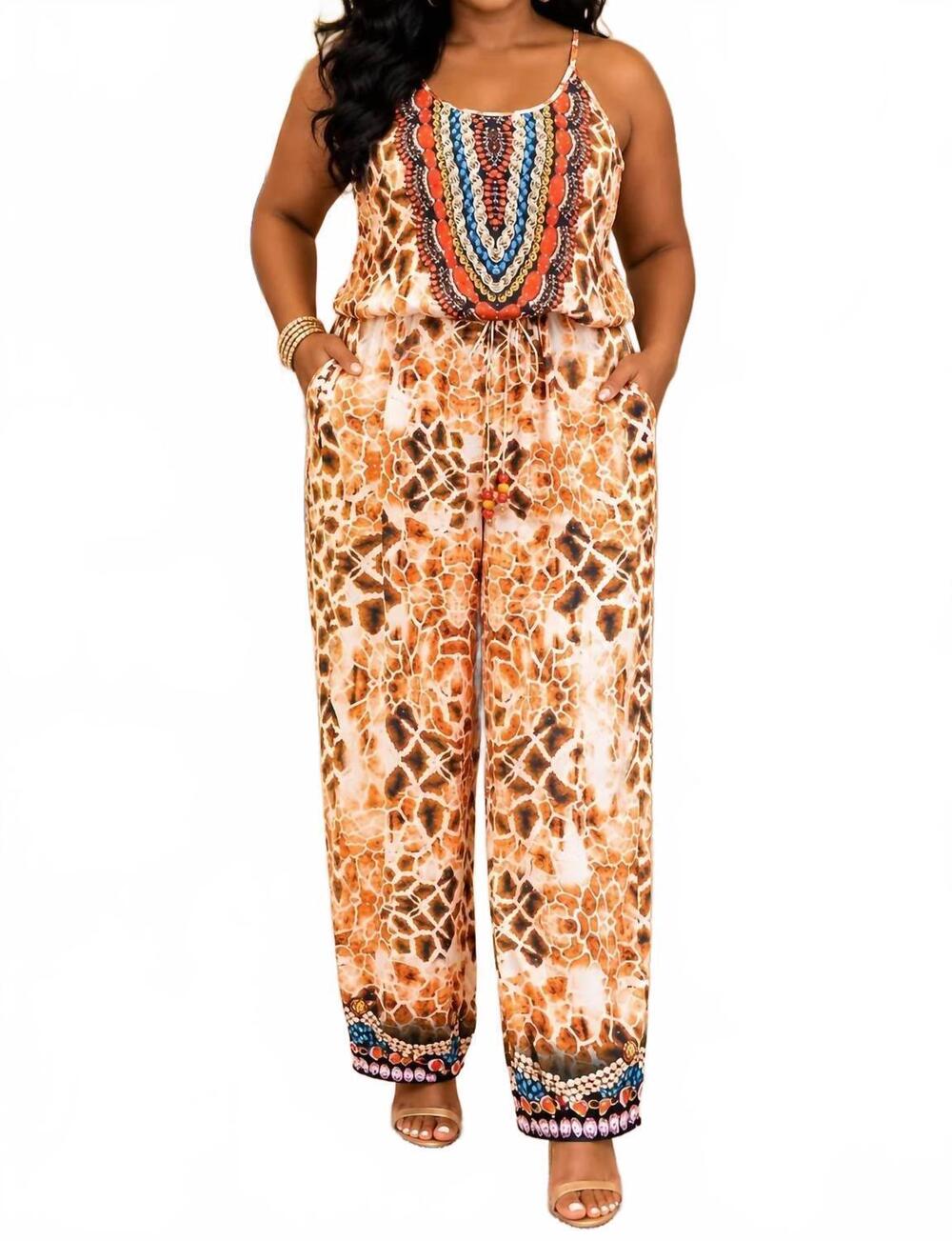NEW TRUE COLORS vibrant muse jumpsuit in multicolor